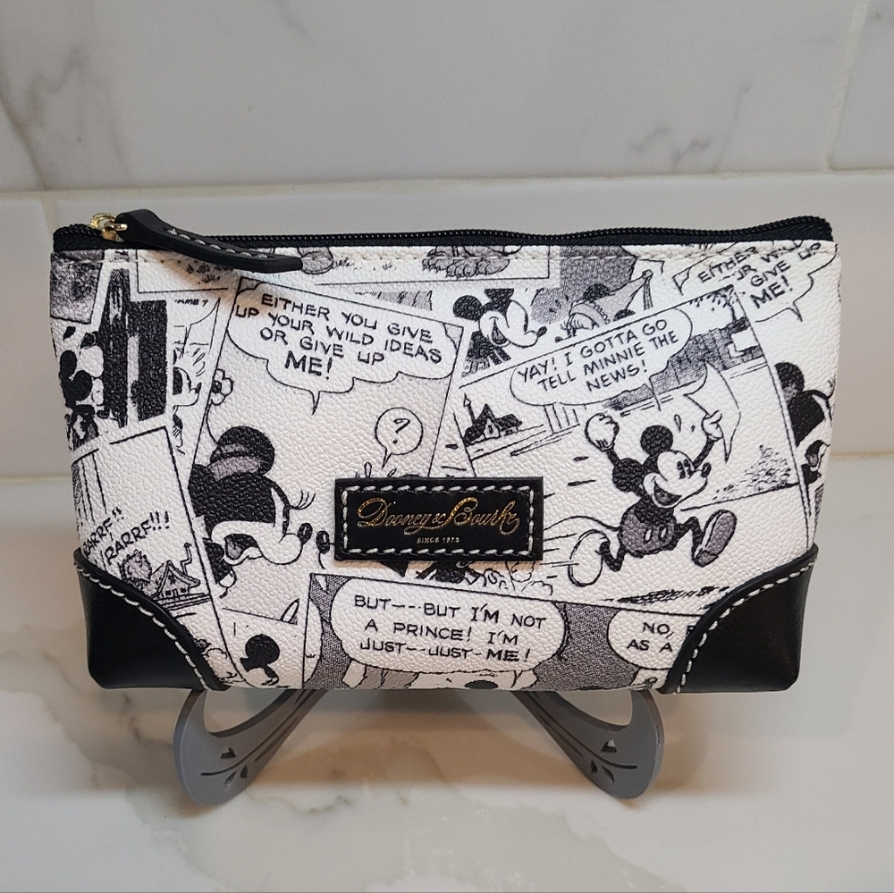 Dooney & Bourke Mickey & Minnie Disney Parks Cosmetic Bag NWOT